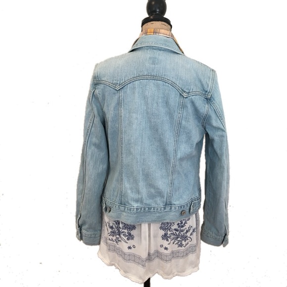 GAP Saddle Jean Denim Jacket Light Wash Size M - Picture 3 of 8